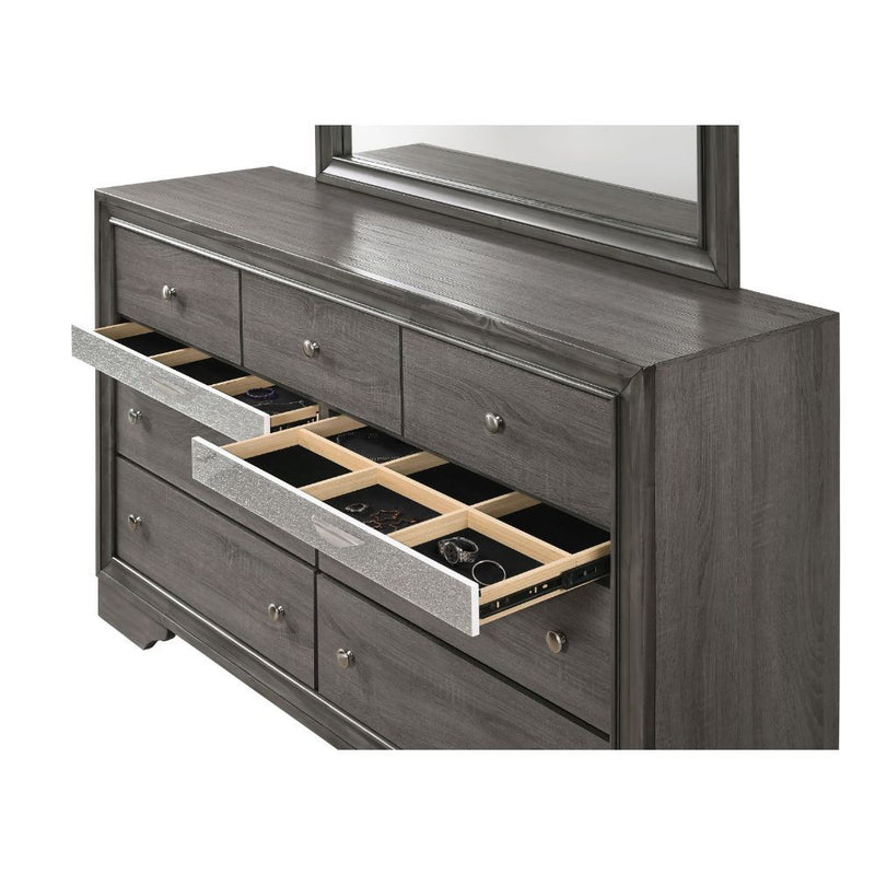 The Naima dresser offers a sophisticated look, clean lines and contemporary style.