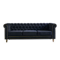 Chesterfield - Velvet Sofa 84.65" For Living Room