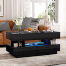 Multi Functional Lift Top Coffee Table With 2 Drawers