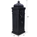 Mailboxs Residential Large-Capacity Letter Box, Rainproof Postbox Statue