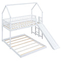 House Bunk Bed With Slide And Built In Ladder