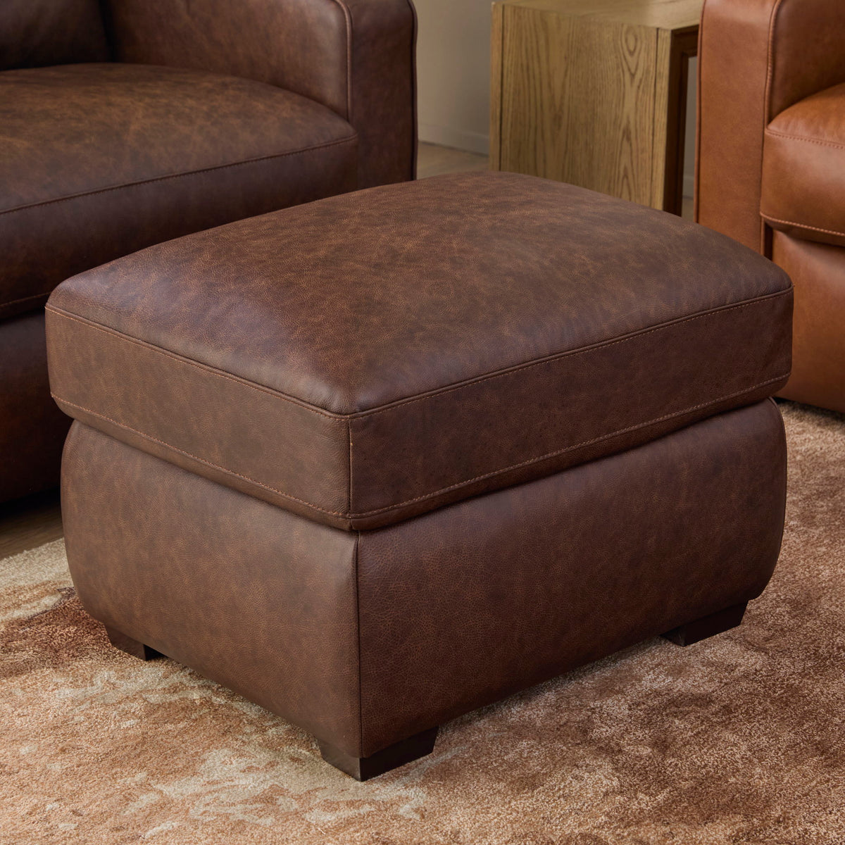 Hudson - Ottoman For Living Room - Brown