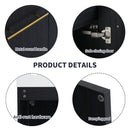 Contemporary 48" Wall Mounted Bathroom Vanity With Resin Sink And Soft Closing Doors And Line - Black Chestnut