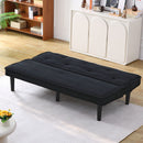 Versatile Corduroy Sofa Bed With Solid Wood Frame