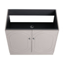 Contemporary Freestanding Bathroom Vanity With Resin Sink & Soft-Close Cabinet Doors