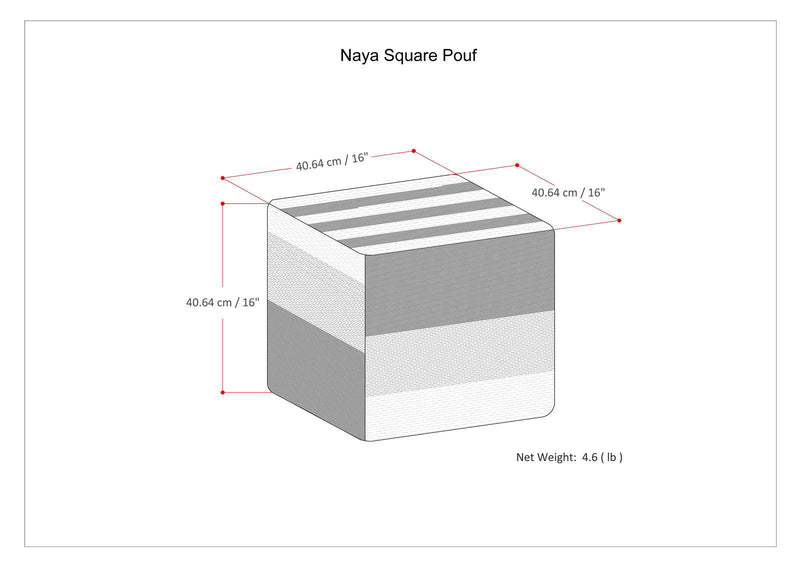 Naya - Cube Pouf