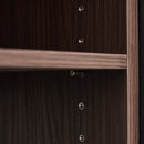 Modern Extendable & Rotating Cabinet With Drawer And Flip Doors For Versatile Storage - Black / Dark Walnut