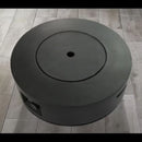 Fibre Reinforced Propane Gas Outdoor Fire Pit Table With Lid - Charcoal