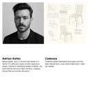 4 Piece Set Of Modern Color Block Designed Single Chairs With Long Table