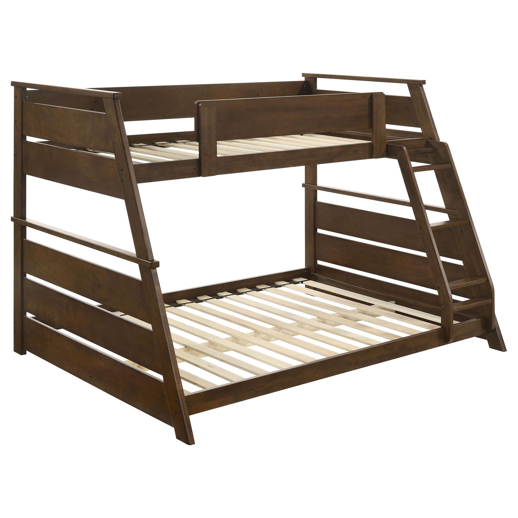 Holden Wood Veneer Twin Over Full Bunk Bed Walnut