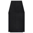 Deiter - 79" TV Stand Fireplace Media Console - Black