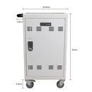 Mobile Charging Cart And Cabinet For Tablets Laptops 30 Device With Combination Lock