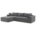 Free Combination Minimalist Style Modular Sectional, Wrinkle Resistant Couch Set L Shaped Compressed Sofa For Living Room