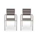Dreamlan - Outdoor Aluminum Dining Chair (Set of 2)