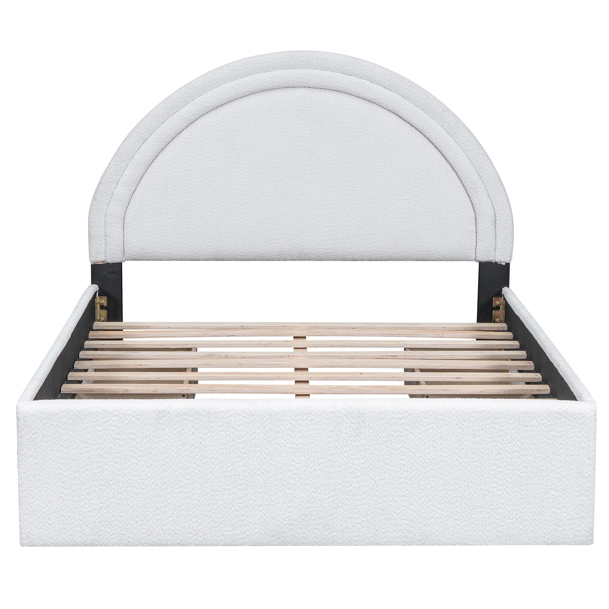 Teddy Upholstered Platform Bed With Four drawers, Full - Atlantic Fine Furniture Melbourne FL
