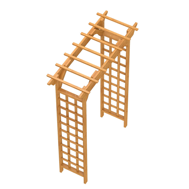 Arbor, Wedding Arch For Ceremony, Trellis For Plant Climbing, Christmas Decor Pergola For Garden Backyard - Yellow