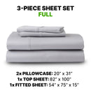 Sheet Set Luxurious Supima Cotton, Wrinkle Resistant, Breathable, With 2 Ghostgrip Band