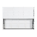 Murphy Cabinet Bed With Folding Sofa, Built In Storage Shelves And LED Light