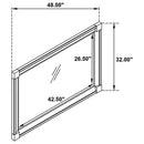 Andover - Dresser Mirror - Dark Oak