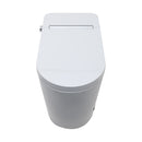 Smart Toilet With Bidet Built In, Auto Open & Close, Elongated Heated Seat, Foot Sensor Flush, LED Display, Warm Water Wash - White