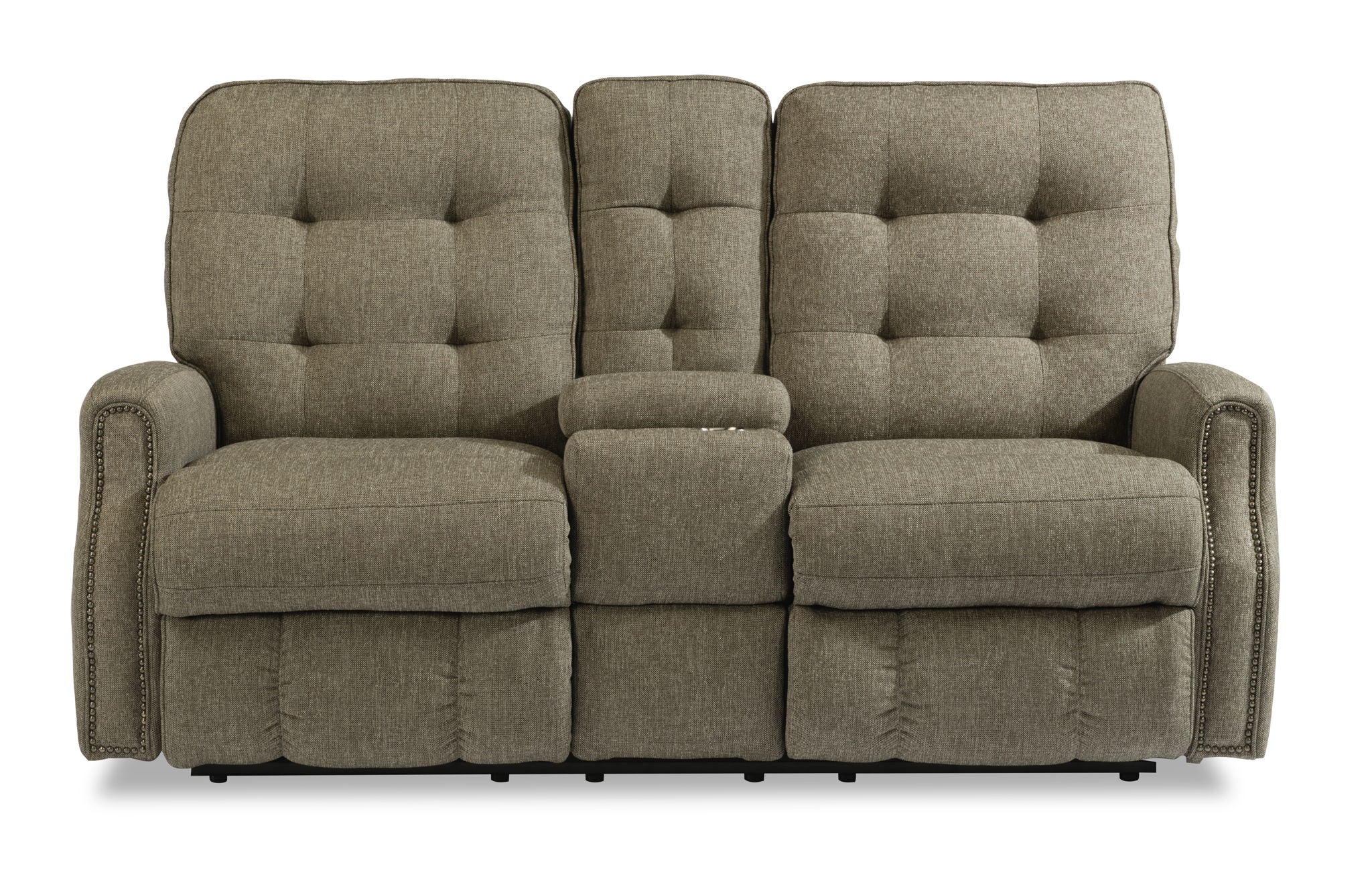 Devon - Reclining Loveseat, Nailhead Trim