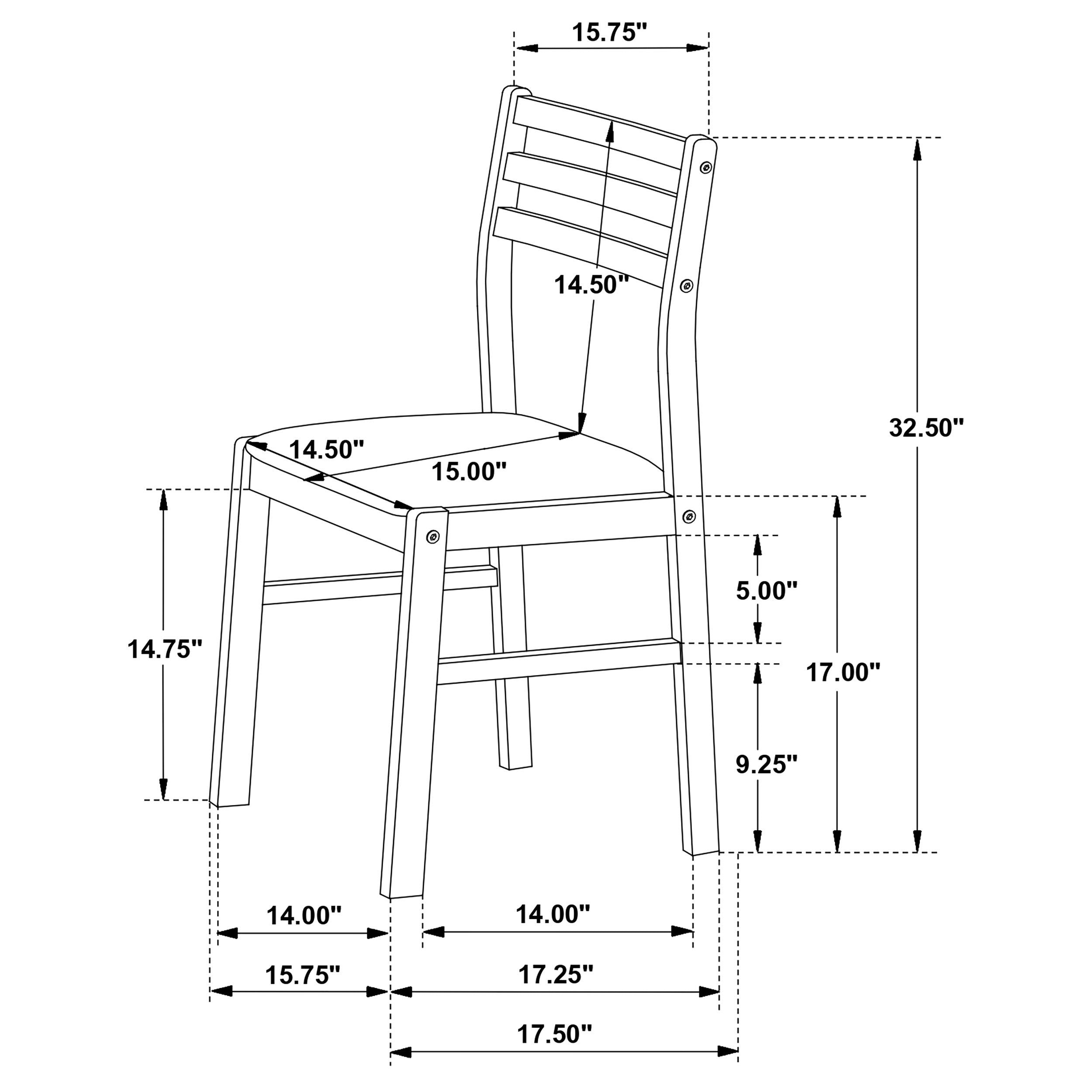 Bucknell 3-piece Round Drop Leaf Dining Table Set White — view 17
