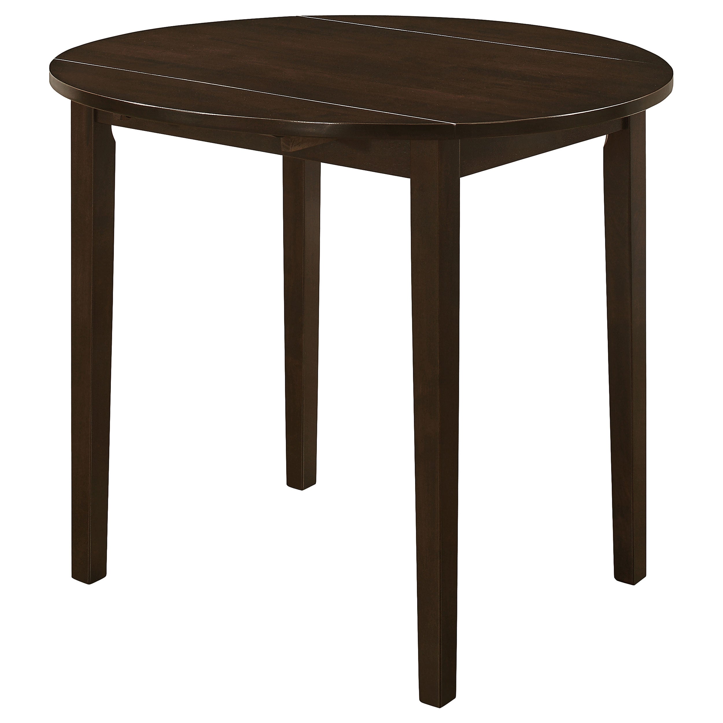 Bucknell 3-piece Round Drop Leaf Dining Table Set Cappuccino — view 5