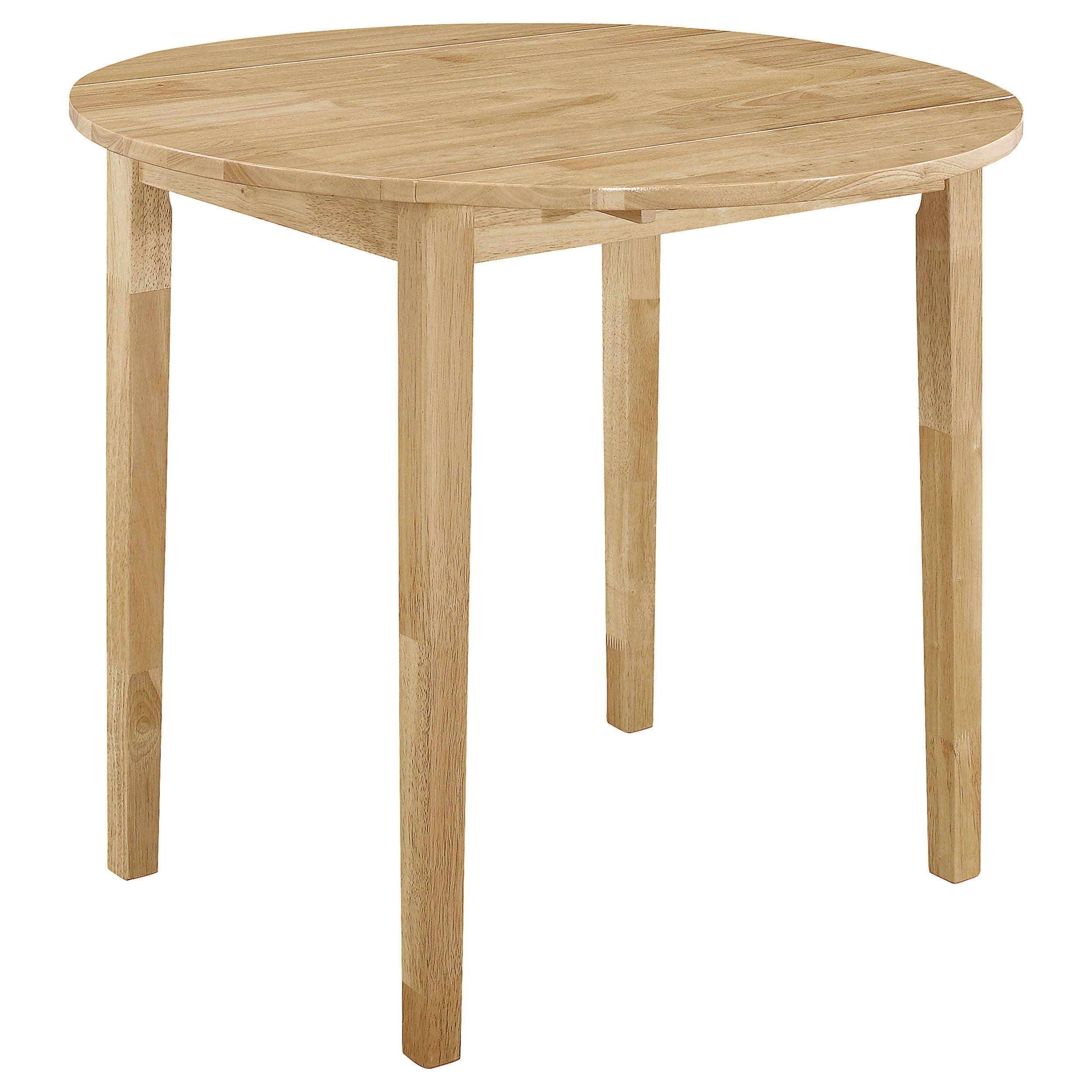 Bucknell 3-piece Round Drop Leaf Dining Table Set Natural — view 4