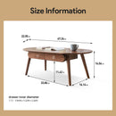 Capsule Centre Low Table With Drawers Coffee Table