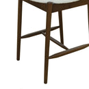 Mid Century Modern Counter Stools, Fabric Upholstered Chairs