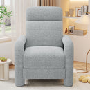 Push Back Recliner Armchair Upholstered Recliner Chair Single Sofa With Adjustable Backrest