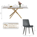 Modern Expandable Dining Table With Retractable Leaf With Chairs