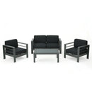 Cape Coral - 4 Pieces Outdoor Patio Chat Set