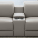 Aurora 6pc Power Reclining Leather Sectional
