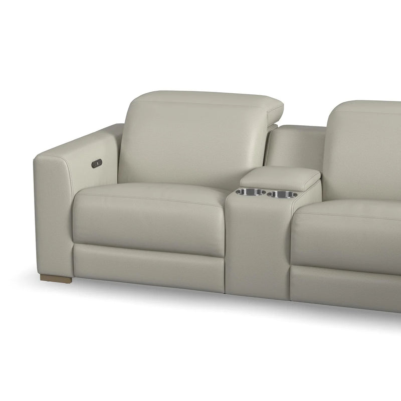 Aurora 6pc Power Reclining Leather Sectional