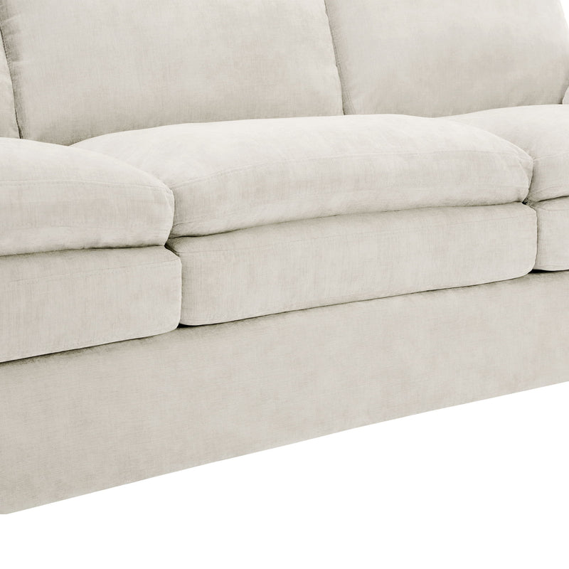 Cozy Upholstered Plush Cushion Loveseat Sofa For Living Room
