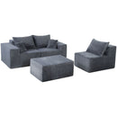 Modular Sectional Sofa, Convertible Couch With Chaise Corduroy