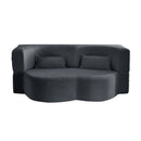 Floor Convertible Sleeper Sofa Bed With 2 Pillows