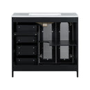 Bathroom Vanity With Two Soft Close Doors, Adjustable Shelves And Three Drawers