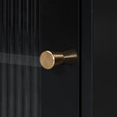 Modern Makeup Vanity Desk With Drawers Cabinet & Charging Port Engineered Wood Space Saving Design For Small Places - Black