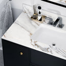 Vanity Top With Undermount Sink And Backsplash, Sintered Stone