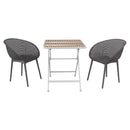 2 Pack Lounge Chair Set & Folding Square Table