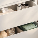 Double Sinks Bathroom Vanity Set With 2 Ceramic Basins