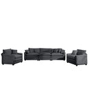 Elegant Corduroy Oversized Sectional Sofa Set With Deep Seats And Flexible Layout