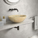 Bathroom Vessel Sink, Circular Design