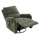 Manual Recliner Massage Chair With Swivel Rocker, 8 Massage Modes, Side Storage Pocket