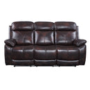 Perfiel - Motion Sofa - Two Tone Dark Brown Top Grain Leather