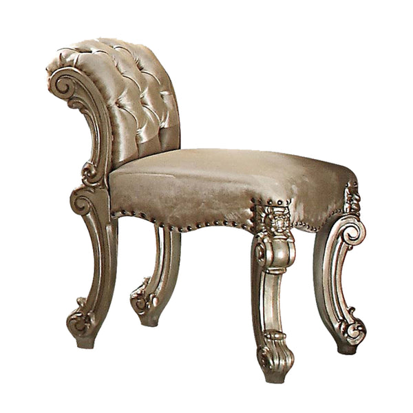 Vendome - Vanity Stool - Gold Patina / Bone