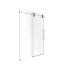 Frameless Single Sliding Shower Door With Clear Tempered Glass