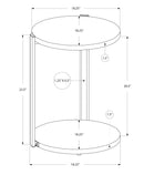 Accent Table Round For Living Room - White